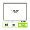 Экран Cactus 188x300см SIlverMotoExpert CS-PSSME-300X188-WT 16:10 настенно-потолочный рулонный белый