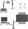 Кронштейн для монитора/ноутбука Cactus CS-VM-LH08-AL серебряный 13"-32" макс.8кг настольный поворот 
